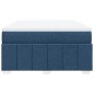 vidaXL Boxspringbett mit Matratze Blau 140x190 cm Stoff vidaXL Boxspringbett mit Matratze Blau 140x190 cm Stoff