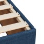 vidaXL Boxspringbett mit Matratze Blau 140x190 cm Stoff vidaXL Boxspringbett mit Matratze Blau 140x190 cm Stoff