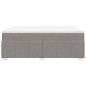 vidaXL Boxspringbett mit Matratze Taupe 140x200 cm Stoff vidaXL Boxspringbett mit Matratze Taupe 140x200 cm Stoff