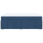 vidaXL Boxspringbett mit Matratze Blau 140x200 cm Stoff vidaXL Boxspringbett mit Matratze Blau 140x200 cm Stoff
