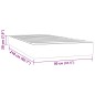 vidaXL Taschenfederkernmatratze Hellgrau 80x210x20 cm Samt vidaXL Taschenfederkernmatratze Hellgrau 80x210x20 cm Samt