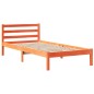 vidaXL Massivholzbett ohne Matratze Wachsbraun 75x190 cm Kiefernholz vidaXL Massivholzbett ohne Matratze Wachsbraun 75x190 cm Kiefernholz
