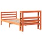 vidaXL Massivholzbett ohne Matratze Wachsbraun 75x190 cm Kiefernholz vidaXL Massivholzbett ohne Matratze Wachsbraun 75x190 cm Kiefernholz