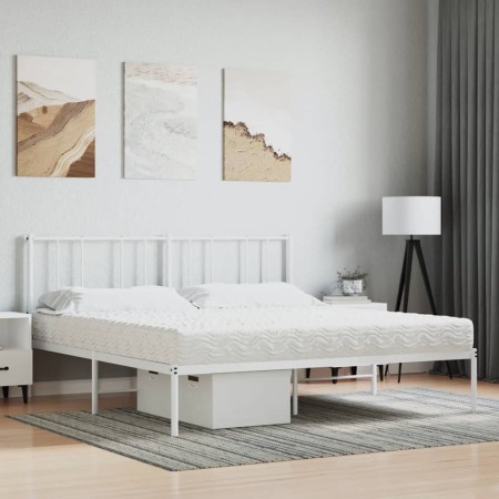 vidaXL Schaumstoffmatratze Weiß 180x210 cm Härtegrad H2 H3