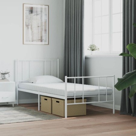 vidaXL Schaumstoffmatratze Weiß 100x210 cm 7-Zonen Härtegrad 20 ILD