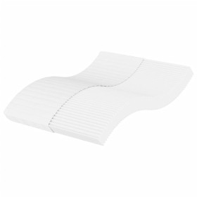 vidaXL Schaumstoffmatratze Weiß 140x210 cm Härtegrad H2 H3