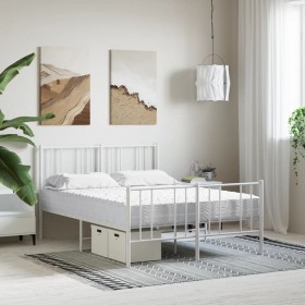 vidaXL Schaumstoffmatratze Weiß 140x210 cm Härtegrad H2 H3