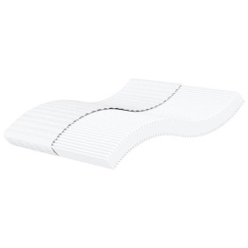 vidaXL Schaumstoffmatratze Weiß 160x220 cm Härtegrad H2 H3