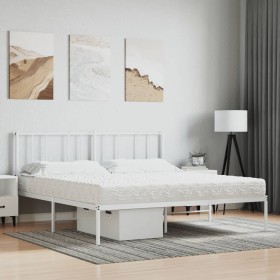 vidaXL Schaumstoffmatratze Weiß 160x220 cm Härtegrad H2 H3