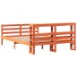 vidaXL Massivholzbett ohne Matratze Wachsbraun 120x200 cm Kiefernholz vidaXL Massivholzbett ohne Matratze Wachsbraun 120x200 cm Kiefernholz
