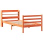 vidaXL Massivholzbett ohne Matratze Wachsbraun 75x190 cm Kiefernholz vidaXL Massivholzbett ohne Matratze Wachsbraun 75x190 cm Kiefernholz