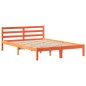 vidaXL Massivholzbett ohne Matratze Wachsbraun 120x200 cm Kiefernholz vidaXL Massivholzbett ohne Matratze Wachsbraun 120x200 cm Kiefernholz