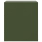 vidaXL Nachttisch Olivgrün 34,5x39x44 cm Stahl vidaXL Nachttisch Olivgrün 34,5x39x44 cm Stahl