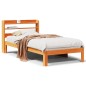 vidaXL Massivholzbett ohne Matratze Wachsbraun 90x190 cm Kiefernholz vidaXL Massivholzbett ohne Matratze Wachsbraun 90x190 cm Kiefernholz