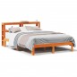 vidaXL Massivholzbett ohne Matratze Wachsbraun 140x190 cm Kiefernholz vidaXL Massivholzbett ohne Matratze Wachsbraun 140x190 cm Kiefernholz