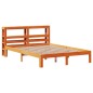 vidaXL Massivholzbett ohne Matratze Wachsbraun 140x190 cm Kiefernholz vidaXL Massivholzbett ohne Matratze Wachsbraun 140x190 cm Kiefernholz