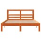 vidaXL Massivholzbett ohne Matratze Wachsbraun 140x190 cm Kiefernholz vidaXL Massivholzbett ohne Matratze Wachsbraun 140x190 cm Kiefernholz