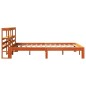 vidaXL Massivholzbett ohne Matratze Wachsbraun 140x190 cm Kiefernholz vidaXL Massivholzbett ohne Matratze Wachsbraun 140x190 cm Kiefernholz