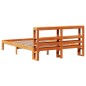 vidaXL Massivholzbett ohne Matratze Wachsbraun 140x190 cm Kiefernholz vidaXL Massivholzbett ohne Matratze Wachsbraun 140x190 cm Kiefernholz