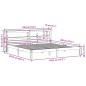 vidaXL Massivholzbett ohne Matratze Wachsbraun 180x200 Kiefernholz vidaXL Massivholzbett ohne Matratze Wachsbraun 180x200 Kiefernholz