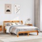 vidaXL Massivholzbett ohne Matratze Wachsbraun 120x190 cm Kiefernholz vidaXL Massivholzbett ohne Matratze Wachsbraun 120x190 cm Kiefernholz