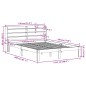 vidaXL Massivholzbett ohne Matratze Wachsbraun 120x190 cm Kiefernholz vidaXL Massivholzbett ohne Matratze Wachsbraun 120x190 cm Kiefernholz