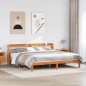 vidaXL Massivholzbett ohne Matratze Wachsbraun 180x200 Kiefernholz vidaXL Massivholzbett ohne Matratze Wachsbraun 180x200 Kiefernholz