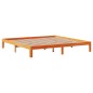 vidaXL Massivholzbett ohne Matratze Wachsbraun 180x200 Kiefernholz vidaXL Massivholzbett ohne Matratze Wachsbraun 180x200 Kiefernholz