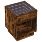 vidaXL Couchtisch mit Infinity-LED Räuchereiche 40x40x50 cm vidaXL Couchtisch mit Infinity-LED Räuchereiche 40x40x50 cm