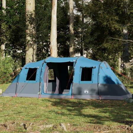 vidaXL Tunnel-Familienzelt 6 Personen Blau Wasserdicht