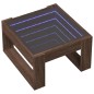 vidaXL Couchtisch mit Infinity-LED Braun Eichen-Optik 50x53x30 cm vidaXL Couchtisch mit Infinity-LED Braun Eichen-Optik 50x53x30 cm