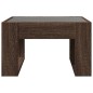 vidaXL Couchtisch mit Infinity-LED Braun Eichen-Optik 50x53x30 cm vidaXL Couchtisch mit Infinity-LED Braun Eichen-Optik 50x53x30 cm