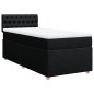 vidaXL Boxspringbett mit Matratze Schwarz Stoff vidaXL Boxspringbett mit Matratze Schwarz Stoff