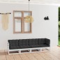 vidaXL 4-Sitzer-Gartensofa mit Kissen Kiefer Massivholz vidaXL 4-Sitzer-Gartensofa mit Kissen Kiefer Massivholz