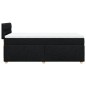 vidaXL Boxspringbett mit Matratze Schwarz Stoff vidaXL Boxspringbett mit Matratze Schwarz Stoff