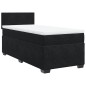 vidaXL Boxspringbett mit Matratze Schwarz Samt vidaXL Boxspringbett mit Matratze Schwarz Samt