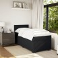vidaXL Boxspringbett mit Matratze Schwarz Samt vidaXL Boxspringbett mit Matratze Schwarz Samt