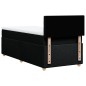vidaXL Boxspringbett mit Matratze Schwarz Stoff vidaXL Boxspringbett mit Matratze Schwarz Stoff