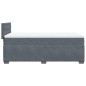 vidaXL Boxspringbett mit Matratze Dunkelgrau Samt vidaXL Boxspringbett mit Matratze Dunkelgrau Samt