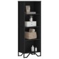 vidaXL Bücherregal Schwarz 50x31x137,5 cm Holzwerkstoff vidaXL Bücherregal Schwarz 50x31x137,5 cm Holzwerkstoff
