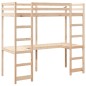 vidaXL Hochbett ohne Matratze 80x200 cm Massivholz Kiefer vidaXL Hochbett ohne Matratze 80x200 cm Massivholz Kiefer