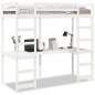 vidaXL Hochbett ohne Matratze Weiß 75x190 cm Massivholz Kiefer vidaXL Hochbett ohne Matratze Weiß 75x190 cm Massivholz Kiefer