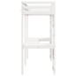 vidaXL Hochbett ohne Matratze Weiß 75x190 cm Massivholz Kiefer vidaXL Hochbett ohne Matratze Weiß 75x190 cm Massivholz Kiefer