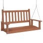 vidaXL Hollywoodschaukel mit Metallketten Braun Massivholz Tanne vidaXL Hollywoodschaukel mit Metallketten Braun Massivholz Tanne