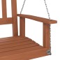 vidaXL Hollywoodschaukel mit Metallketten Braun Massivholz Tanne vidaXL Hollywoodschaukel mit Metallketten Braun Massivholz Tanne