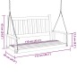 vidaXL Hollywoodschaukel mit Metallketten Braun Massivholz Tanne vidaXL Hollywoodschaukel mit Metallketten Braun Massivholz Tanne