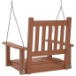 vidaXL Garten-Hängestuhl mit Metallketten Braun Massivholz Tanne vidaXL Garten-Hängestuhl mit Metallketten Braun Massivholz Tanne
