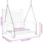 vidaXL Garten-Hängestuhl mit Metallketten Braun Massivholz Tanne vidaXL Garten-Hängestuhl mit Metallketten Braun Massivholz Tanne