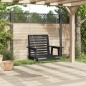 vidaXL Garten-Hängestuhl mit Metallketten Schwarz Massivholz Tanne vidaXL Garten-Hängestuhl mit Metallketten Schwarz Massivholz Tanne