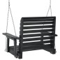 vidaXL Garten-Hängestuhl mit Metallketten Schwarz Massivholz Tanne vidaXL Garten-Hängestuhl mit Metallketten Schwarz Massivholz Tanne